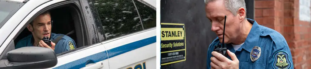 security officers at work